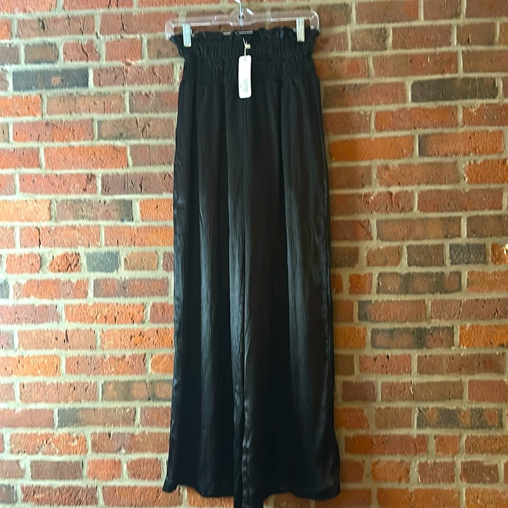 Black satin trouser new with tags
